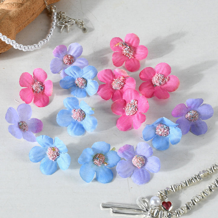 Glittery Floral Hair Accessories