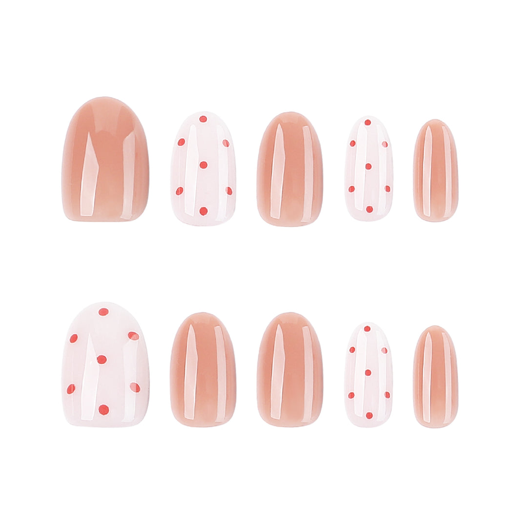 Artistic Nail Art with Delicate Dots and Gradient Kalsten