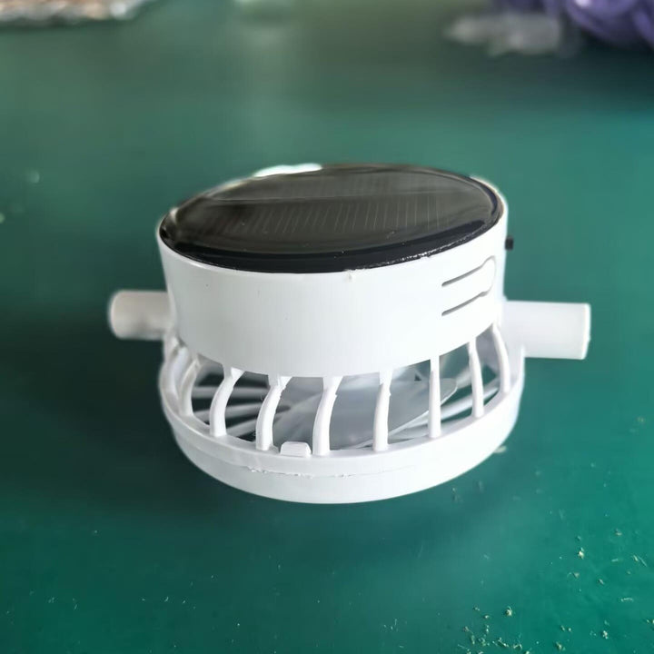 Portable solar-powered USB-C fan with digital battery indicator Kalsten