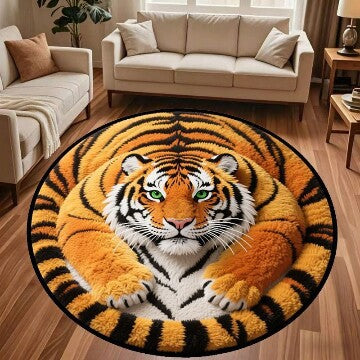 Animal-shaped Plush Rug