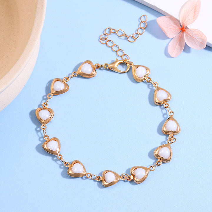 Heart-Shaped Link Anklet Kalsten