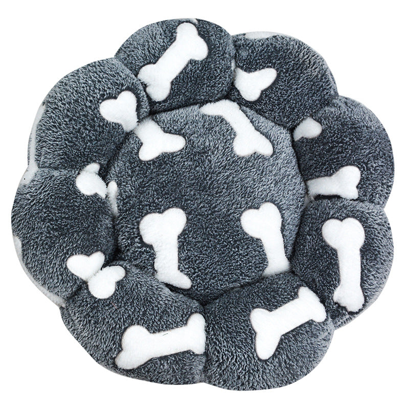 Cozy Night Sky Plush Dog Bed