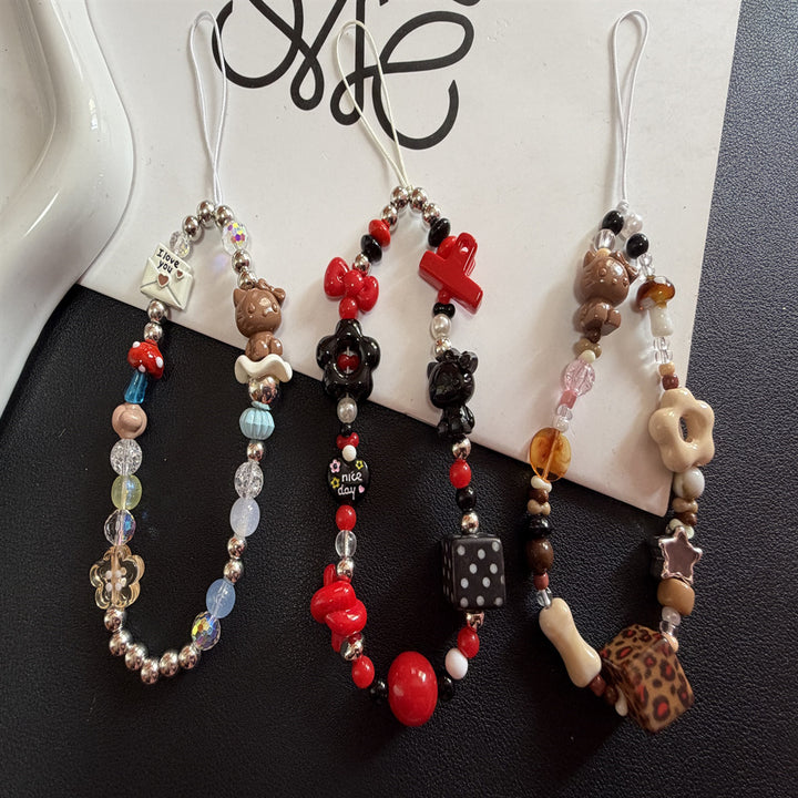 Decorative Charm Beaded Lanyard Kalsten
