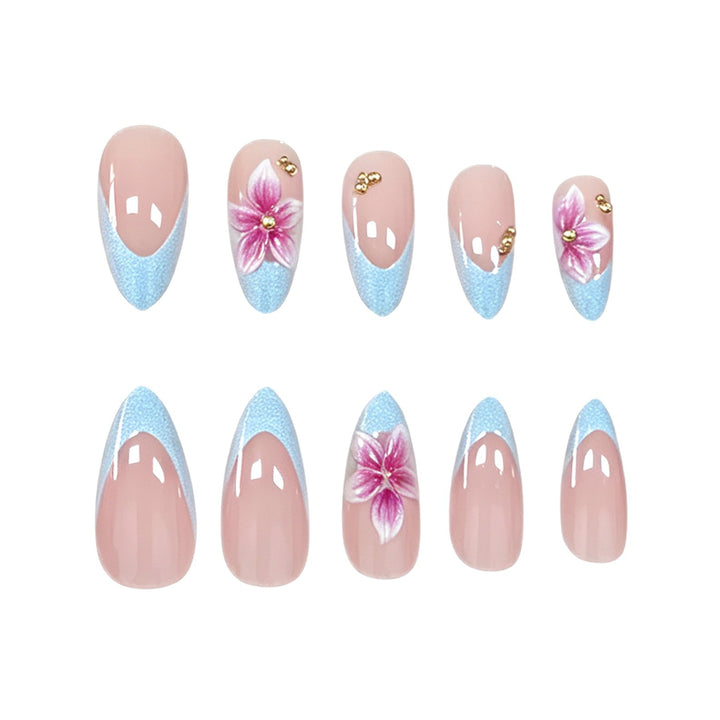 Acrylic Floral Nail Art Extensions Kalsten