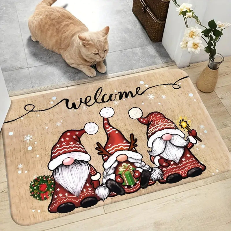 Playful Cat-Themed Indoor Area Mat