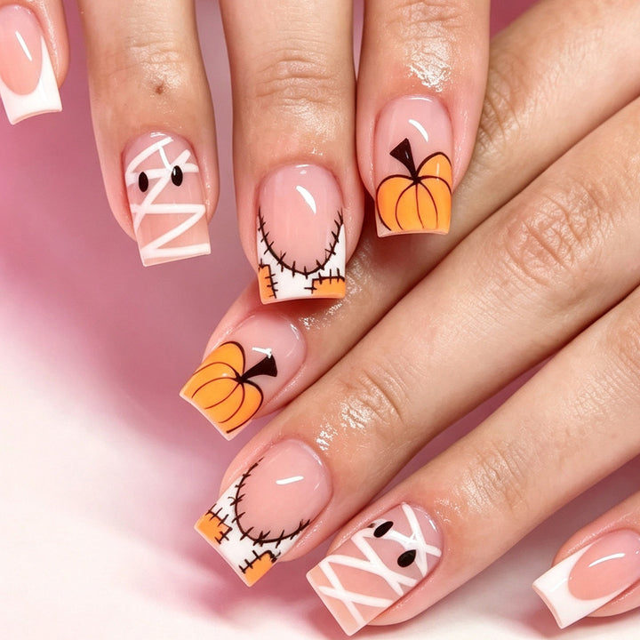 Halloween-Themed Press-On Nail Art Kalsten