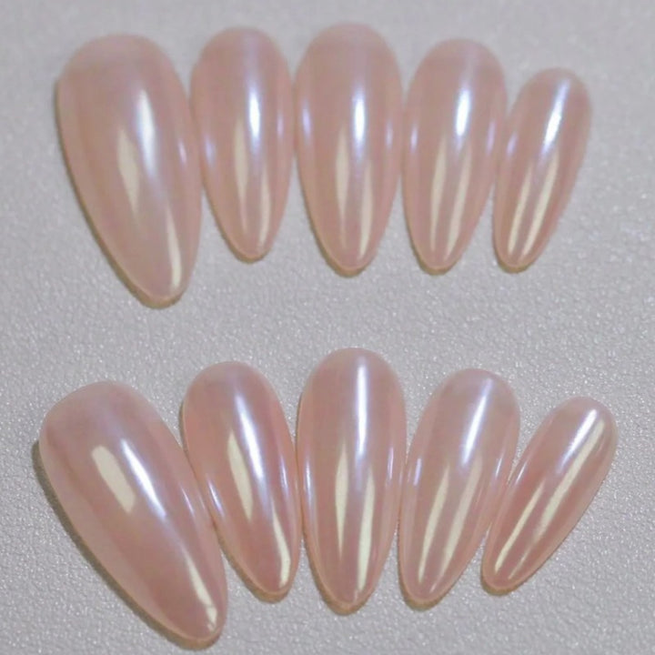 Glossy Pointed Press-On Nail Tips Kalsten