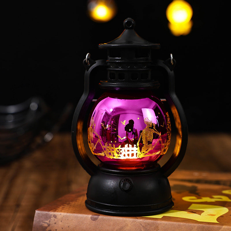 Nostalgic Lantern with Christmas Scenes Kalsten