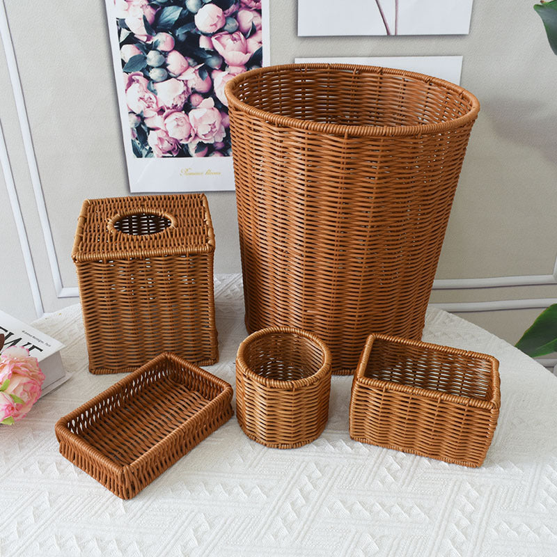 Handcrafted Woven Storage Basket with Open Top Kalsten
