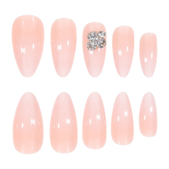 Premium Press-On Nail Set with Elegant Rhinestone Accents Kalsten