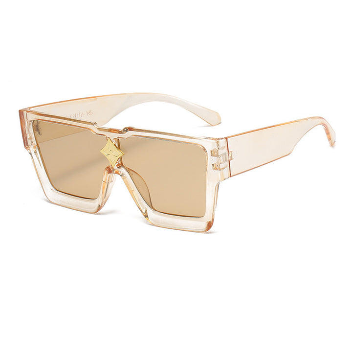 Bold Geometric Shield Sunglasses