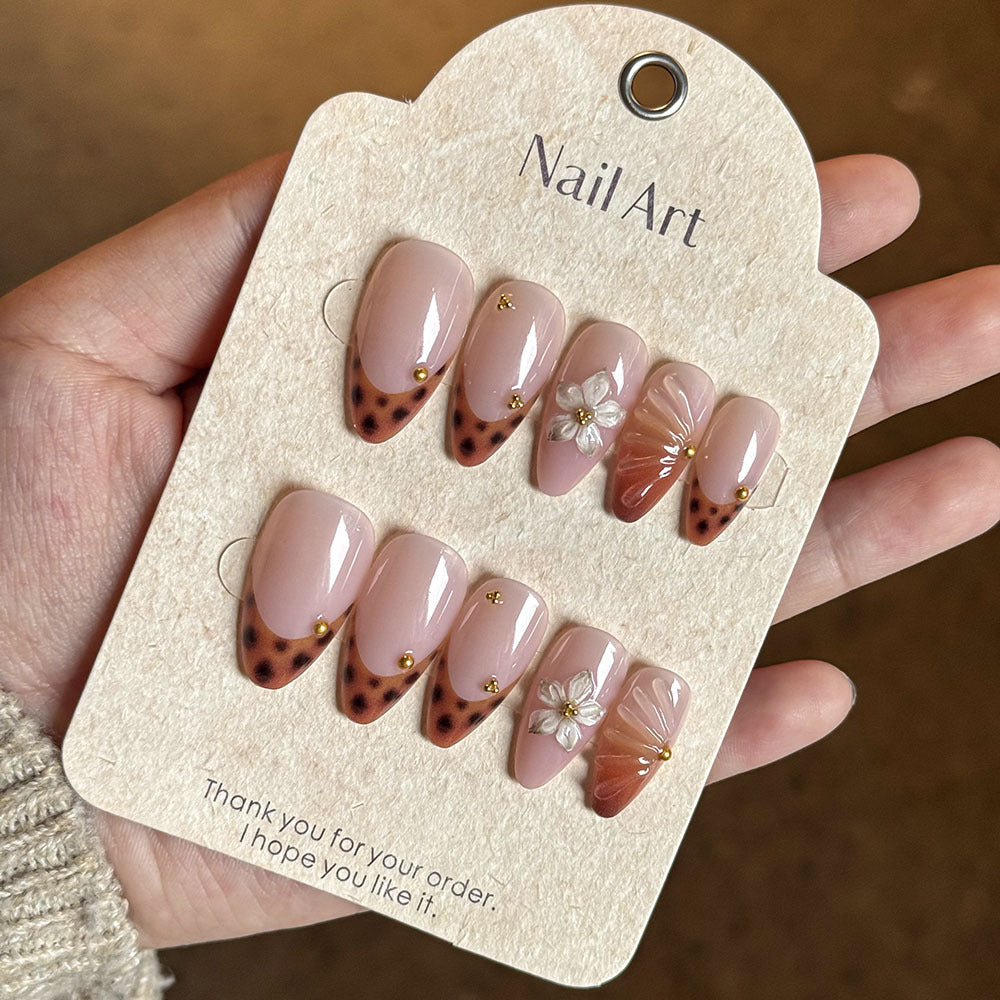 Decorative Floral Press-On Nail Set Kalsten 1787294358