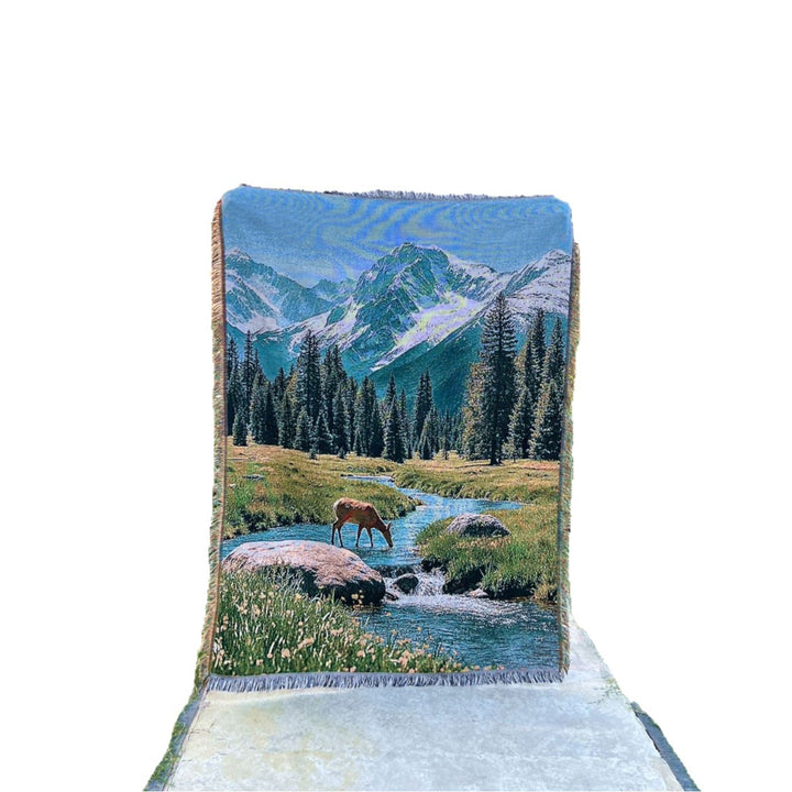 Scenic Nature Woven Throw Blanket