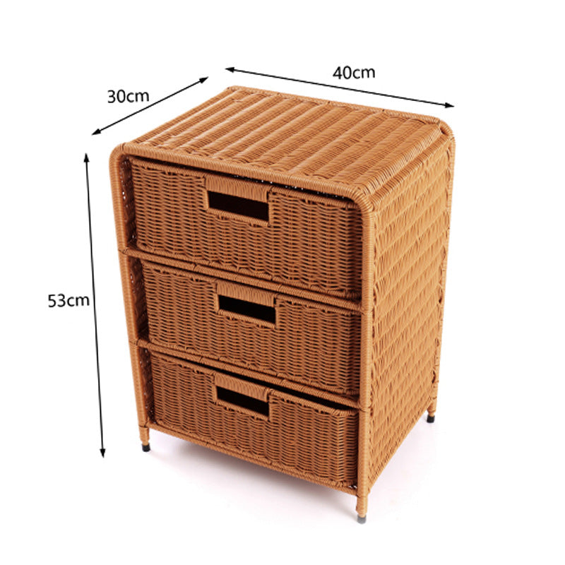 Multi-Drawer Woven Storage Chest Kalsten