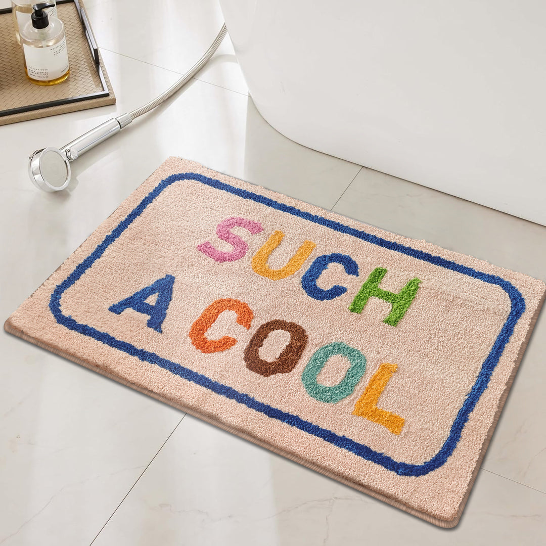 Geometric Pattern Bath Mat