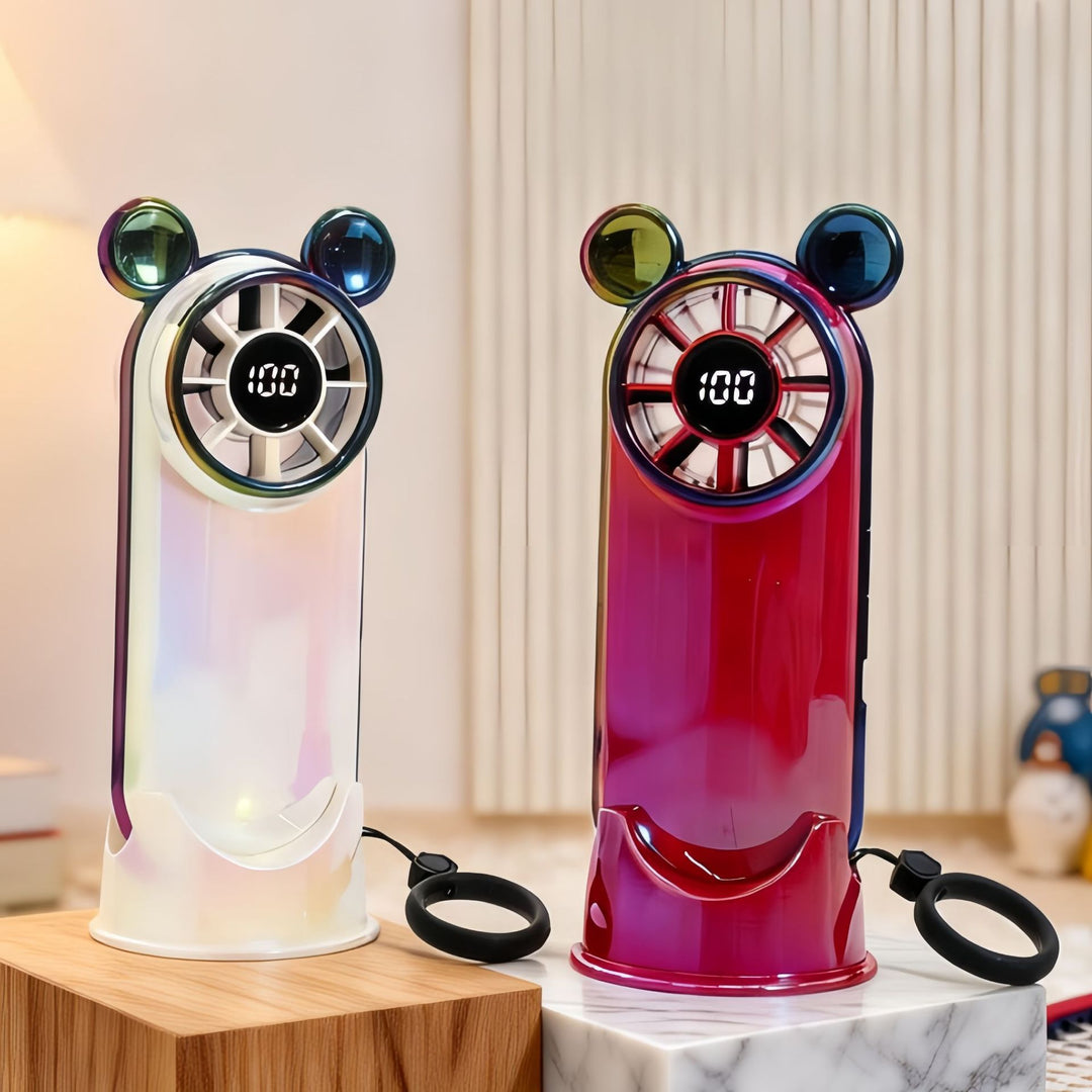 Women Portable Mini Fan with LCD Display Kalsten