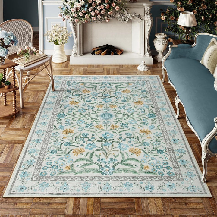 Vintage Floral Area Rug