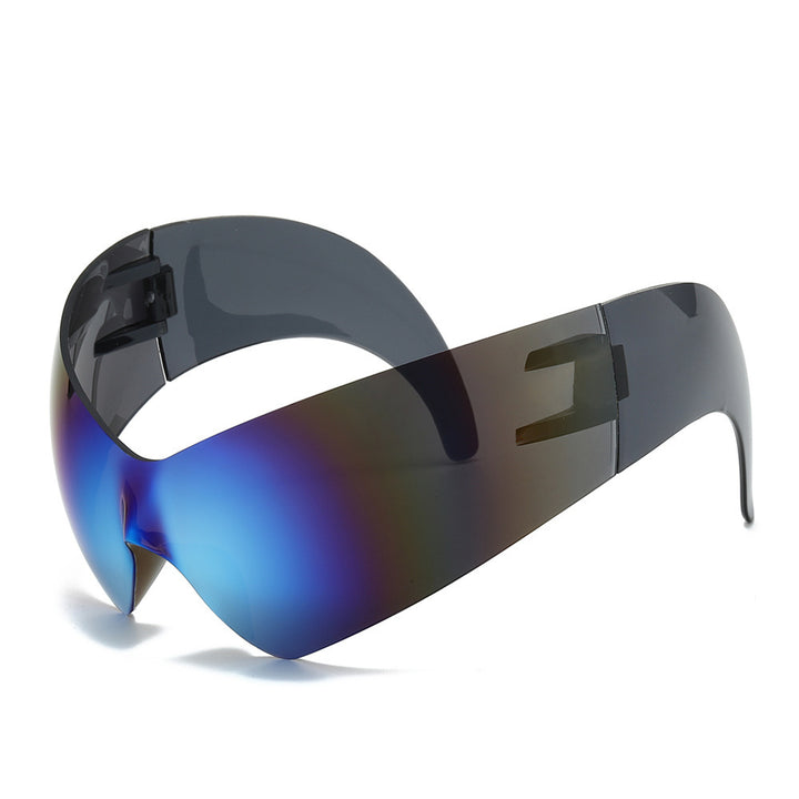 Futuristic Oversized Shield Sunglasses Kalsten
