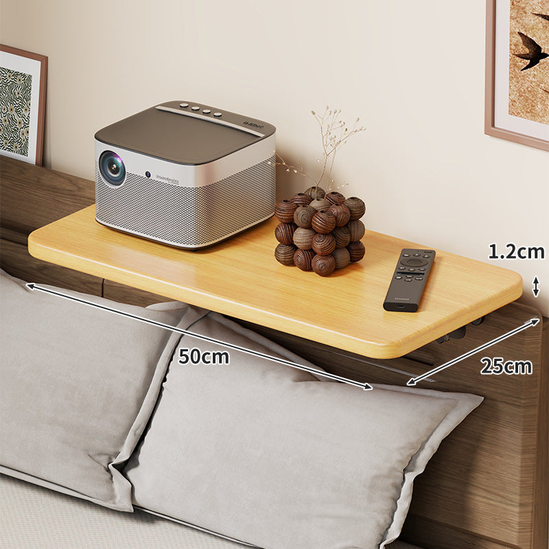 Slim Wall-Mounted Floating Bedside Shelf with Concealed Brackets