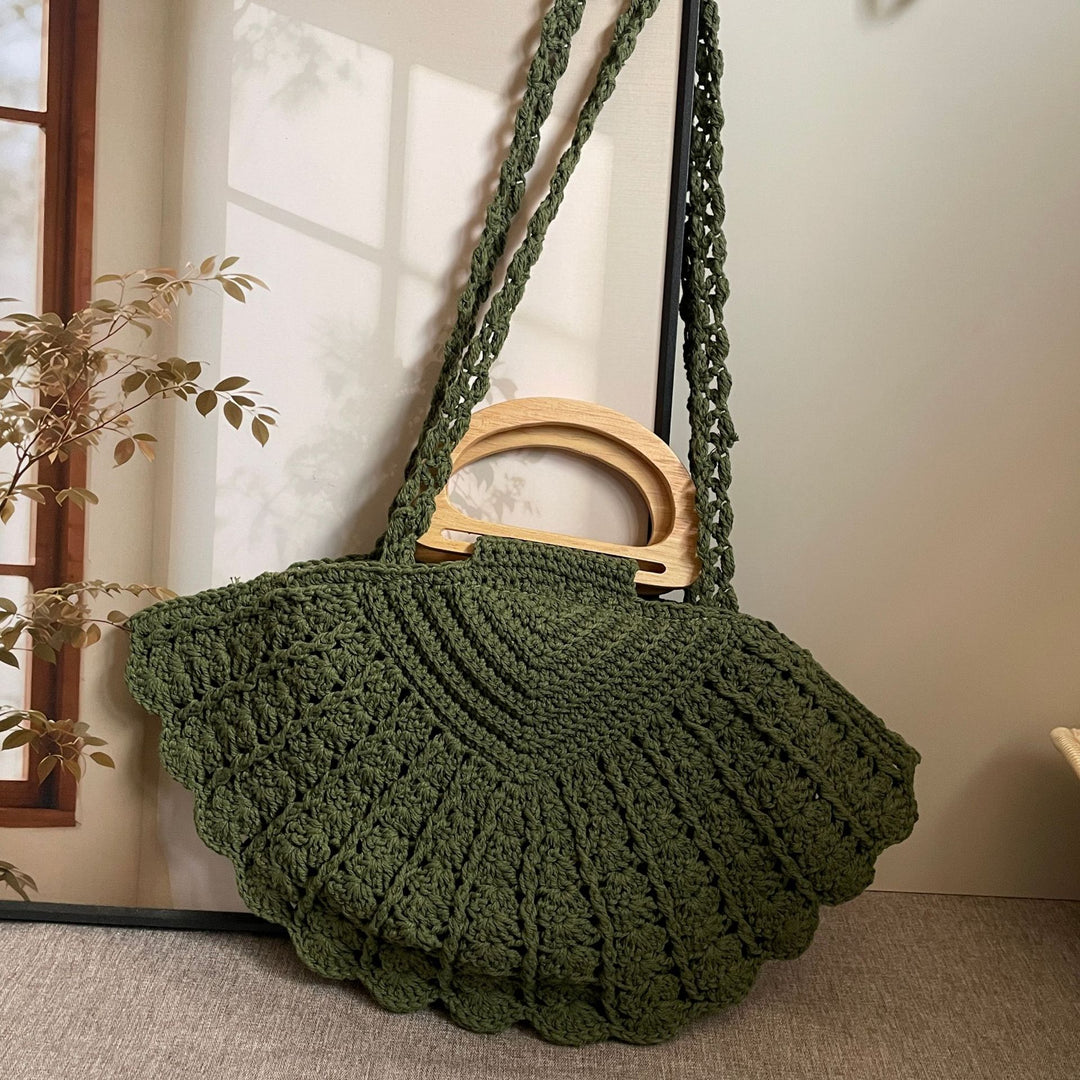 Hand-knotted shoulder bag Kalsten