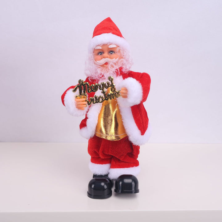 Decorative Santa Claus figure with saxophone