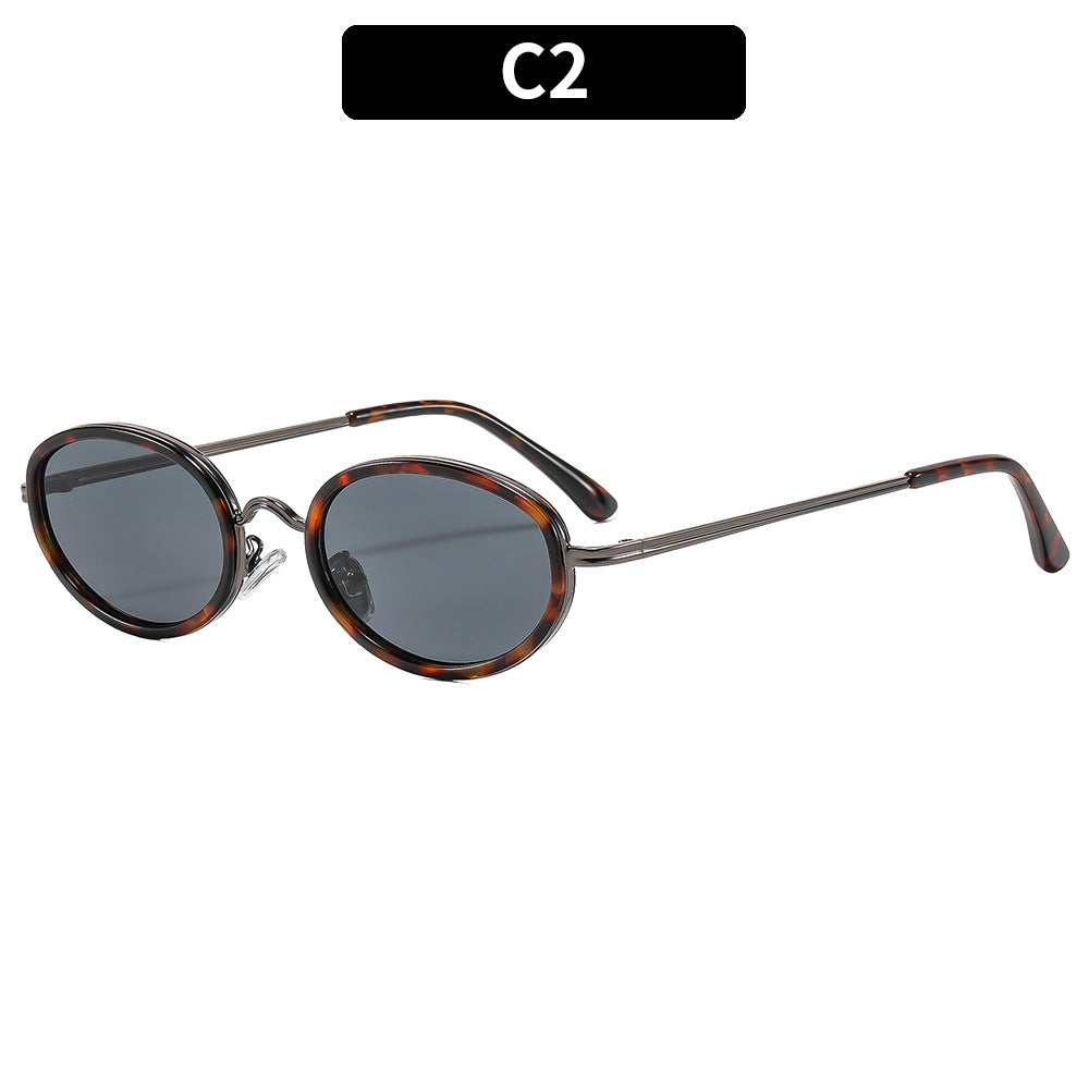 Chic Oval Frame Sunglasses  1787664033