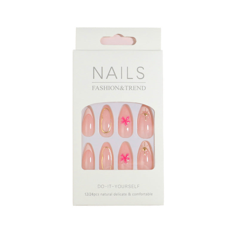 Elegant Floral Design Press-On Nails Set Kalsten