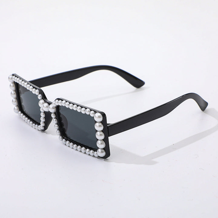 Pearl-Embellished Retro Sunglasses Kalsten