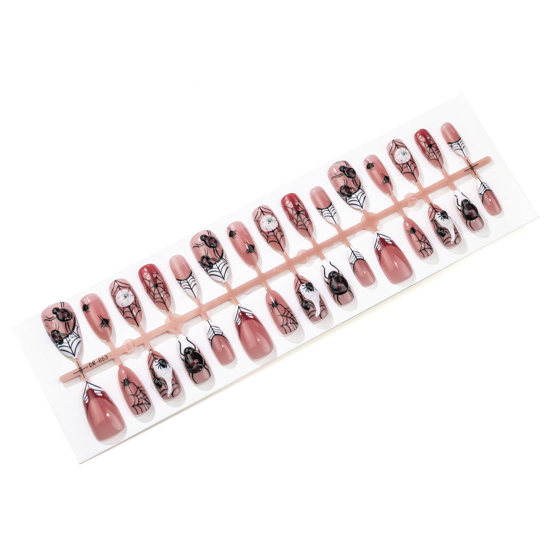 Spooky Halloween-Themed Press-On Nail Set