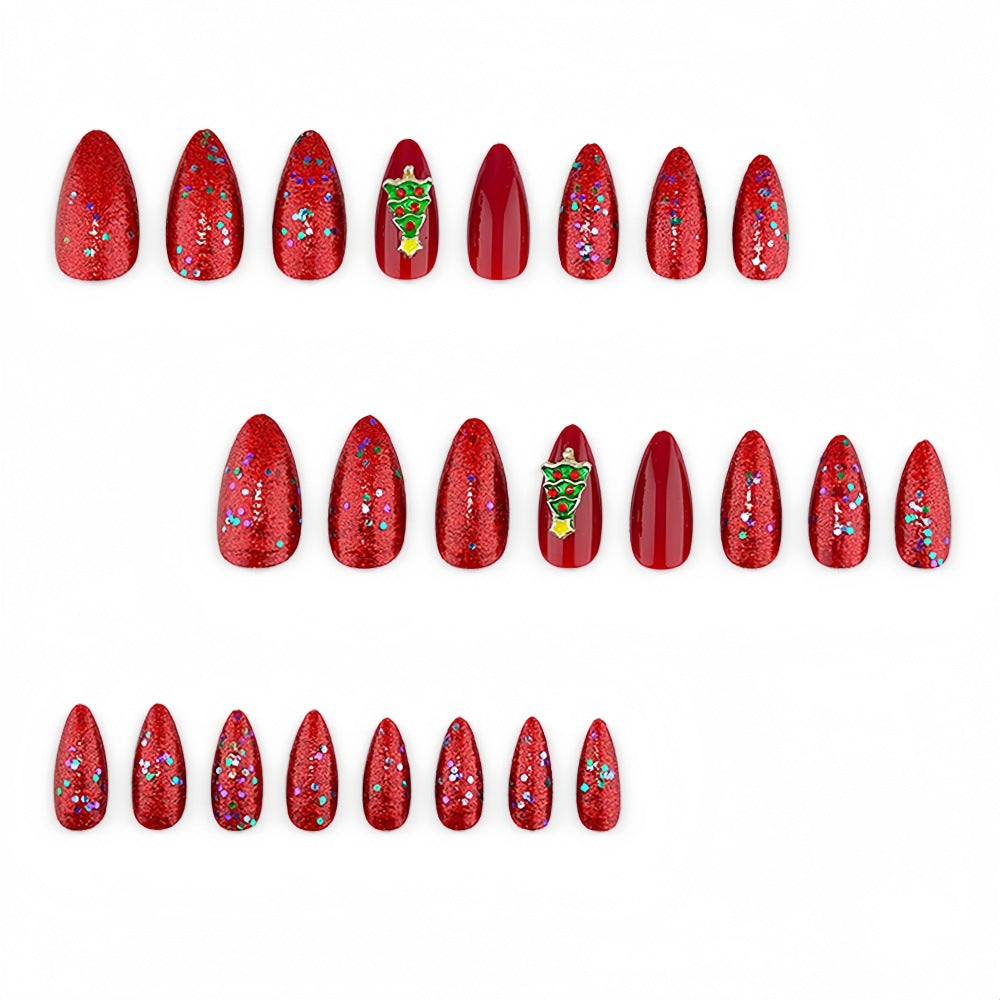 Artificial nails with festive Christmas design Kalsten