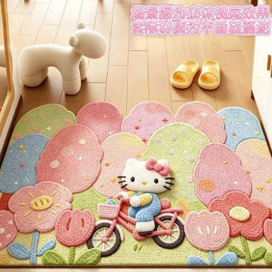 Playful Cartoon Characters Carpet