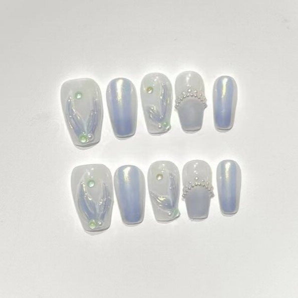 Artistic Decorative Press-On Nail Set