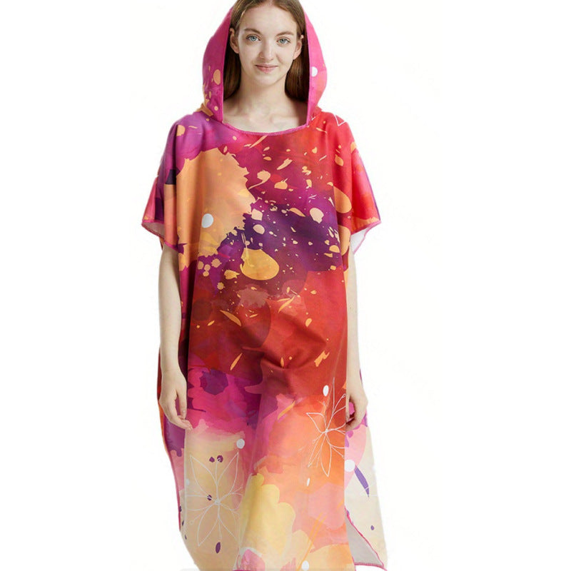 Badeponcho with stylish design and practical hood Kalsten