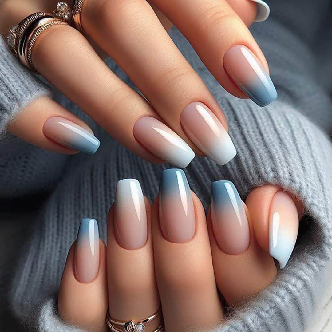 Ombre Long Acrylic Nails Kalsten