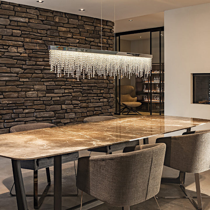 Elegant Crystal Linear Chandelier