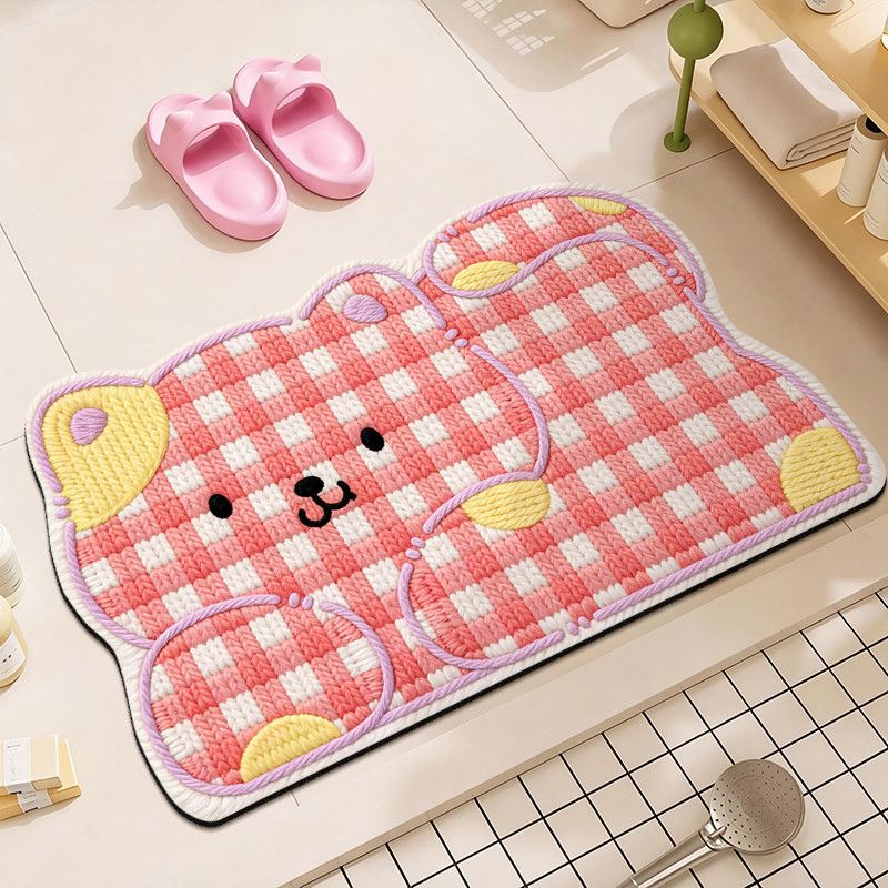 Cute Plush Bear Bath Mat Kalsten