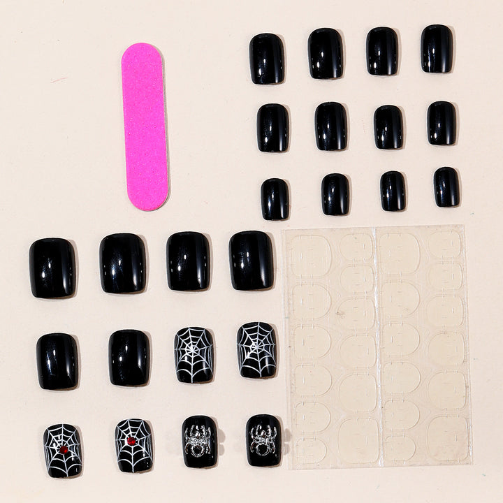 Gothic Halloween-Themed Nail Art Extensions Kalsten
