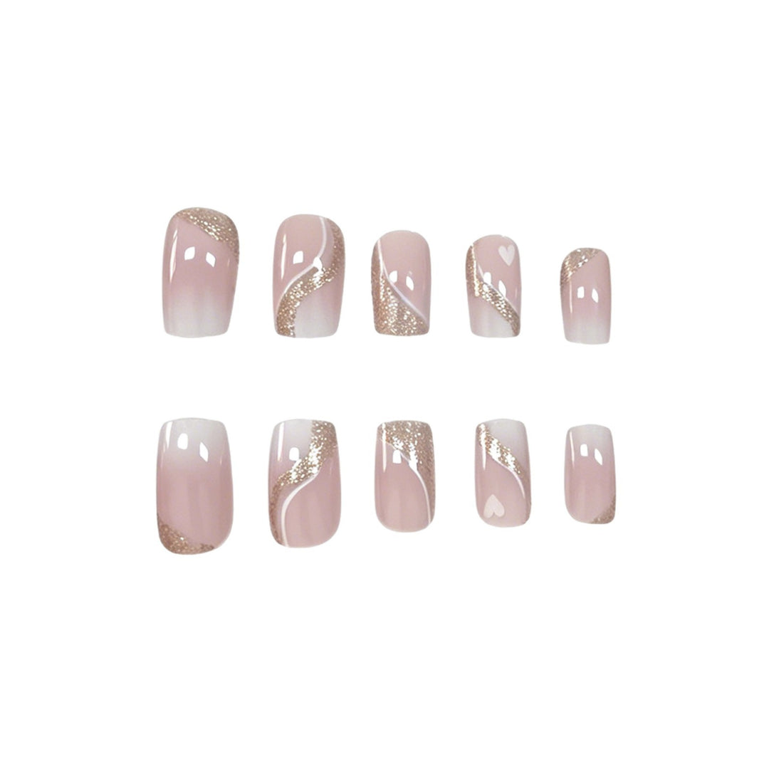 Elegant Glittery Nail Art Extensions Kalsten