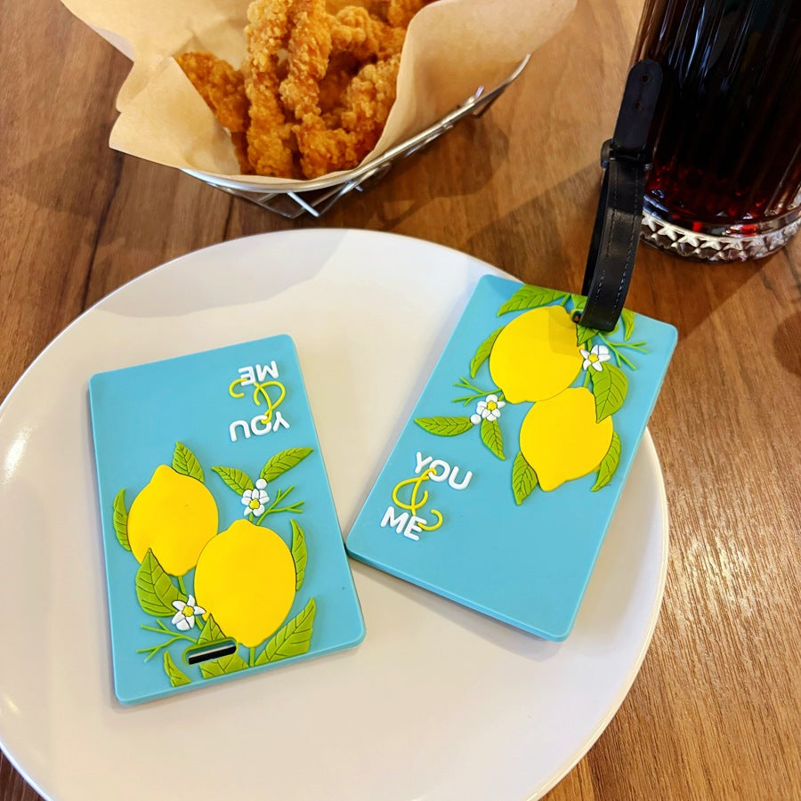 Lemon-Themed Travel Luggage Tag Kalsten