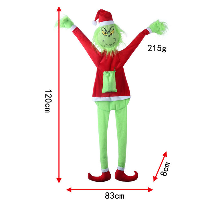 Decorative Santa Claus door decoration with lights