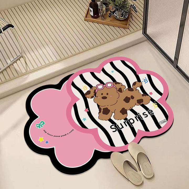 Leisure-Themed Decorative Bath Mat