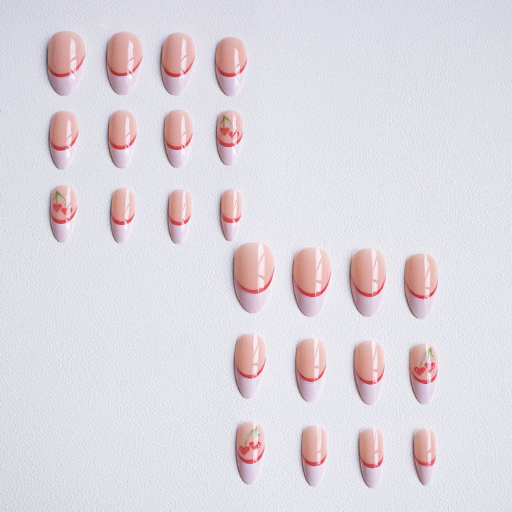 Creative Cherry-Inspired Nail Art