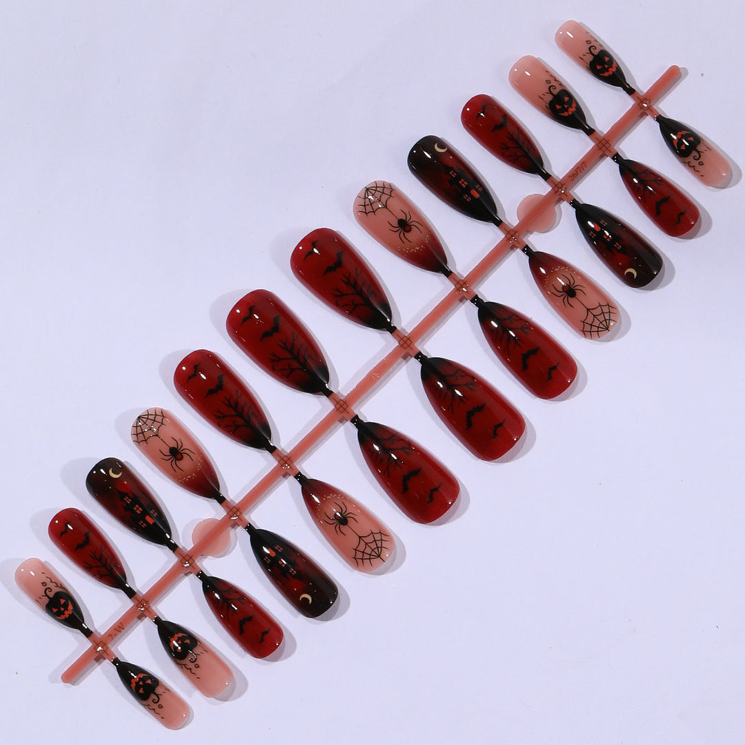 Gothic Halloween-Themed Stiletto Nail Art Extensions Kalsten 1789713505
