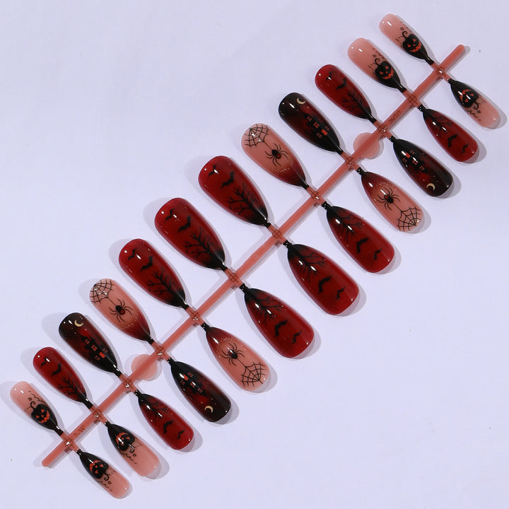 Gothic Halloween-Themed Stiletto Nail Art Extensions Kalsten 1789713505