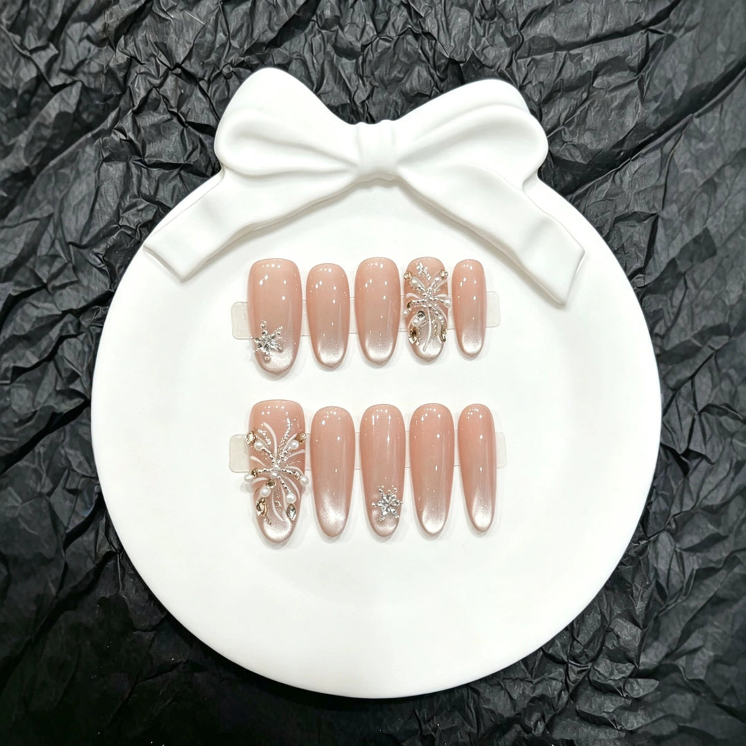 3D Decorative Press-On Nails Set