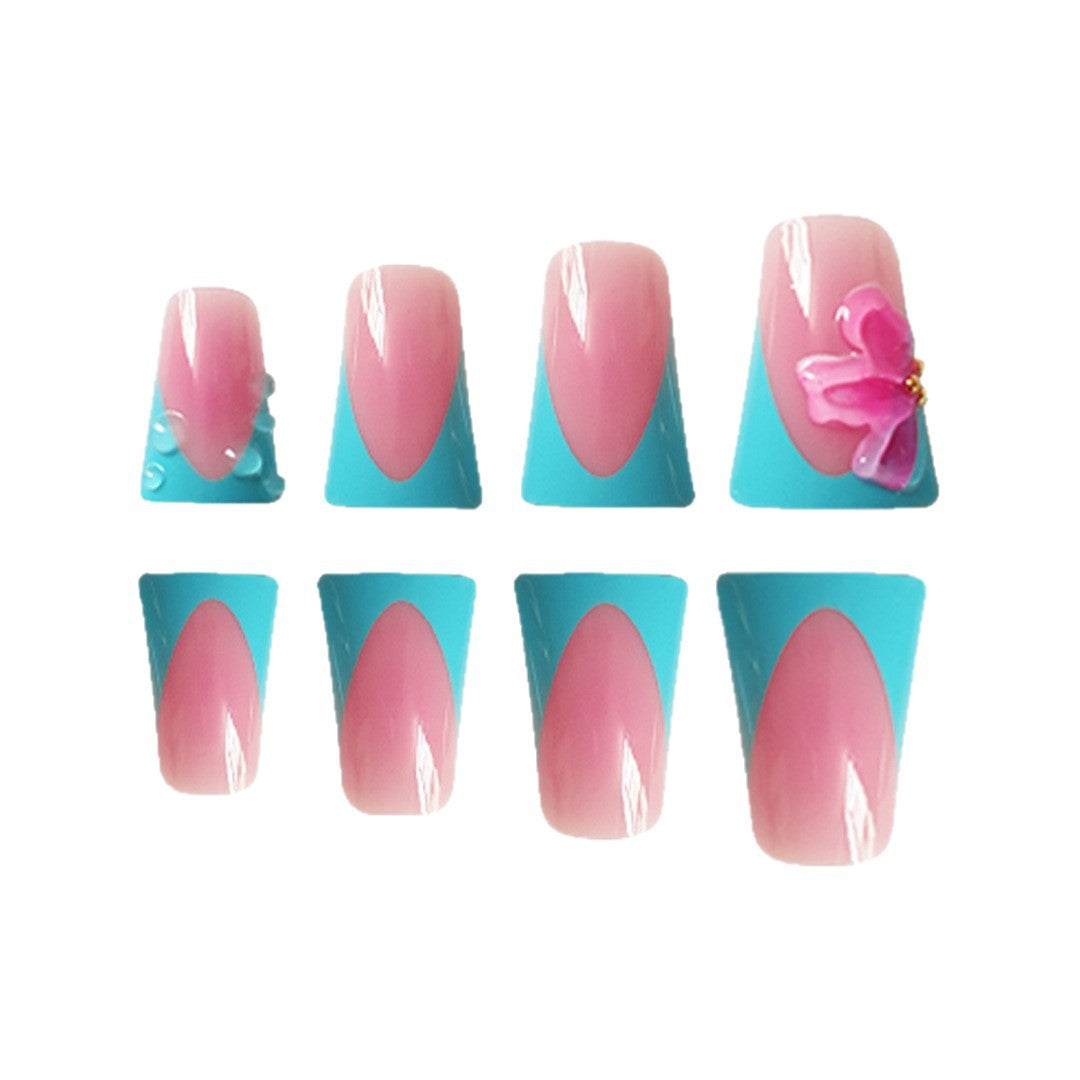 Artistic French Tip Nail Enhancements Kalsten