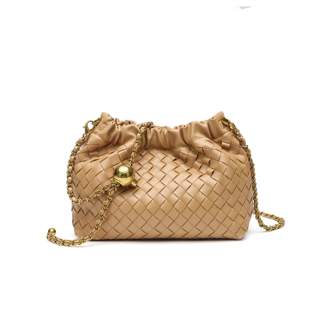 Woven Leather Evening Purse Kalsten