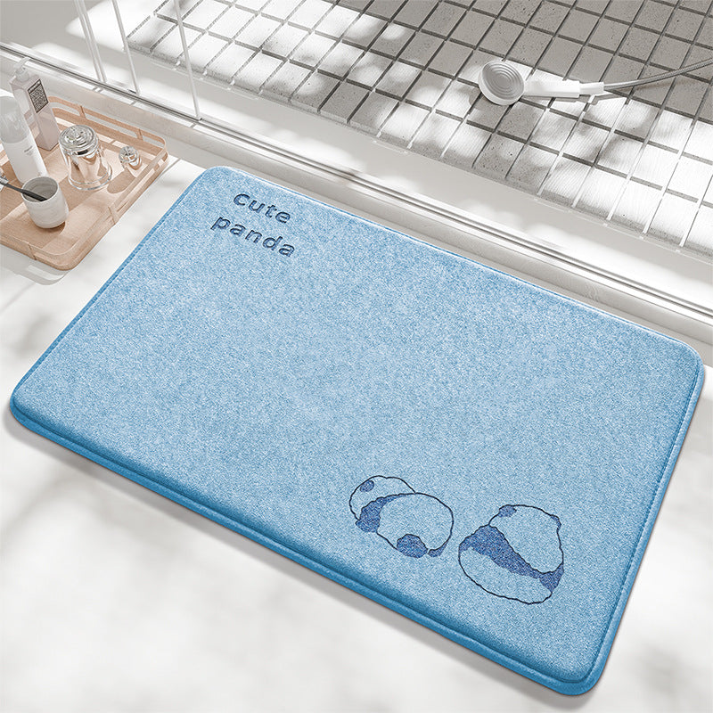 Playful Bunny Design Bath Mat Kalsten