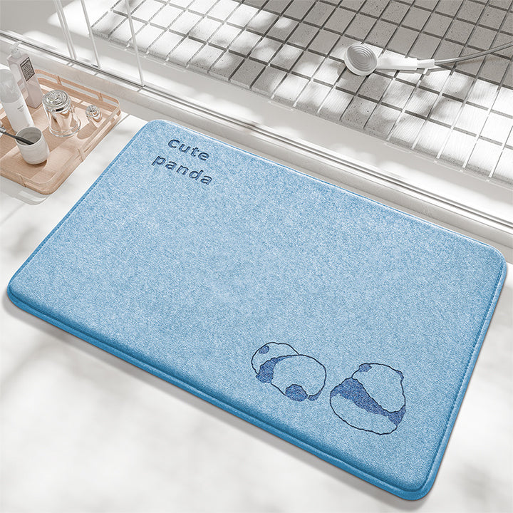 Playful Bunny Design Bath Mat Kalsten