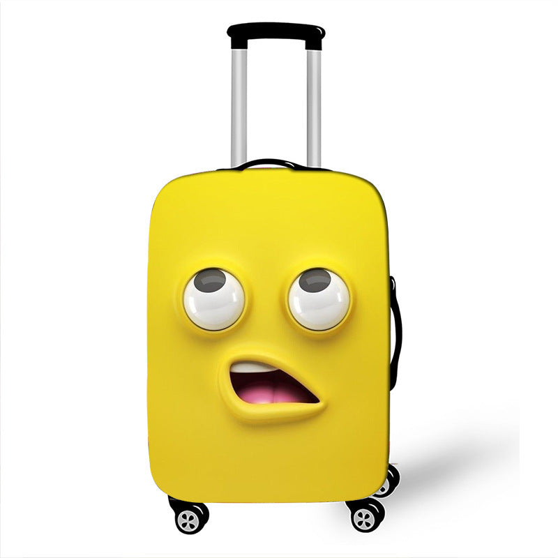 Unisex Hard-shell suitcase with funny cartoon face Kalsten